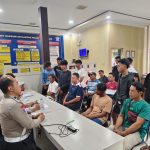 Sembilan remaja pelaku balap liar yang diamankan Satlantas Polres Lamongan